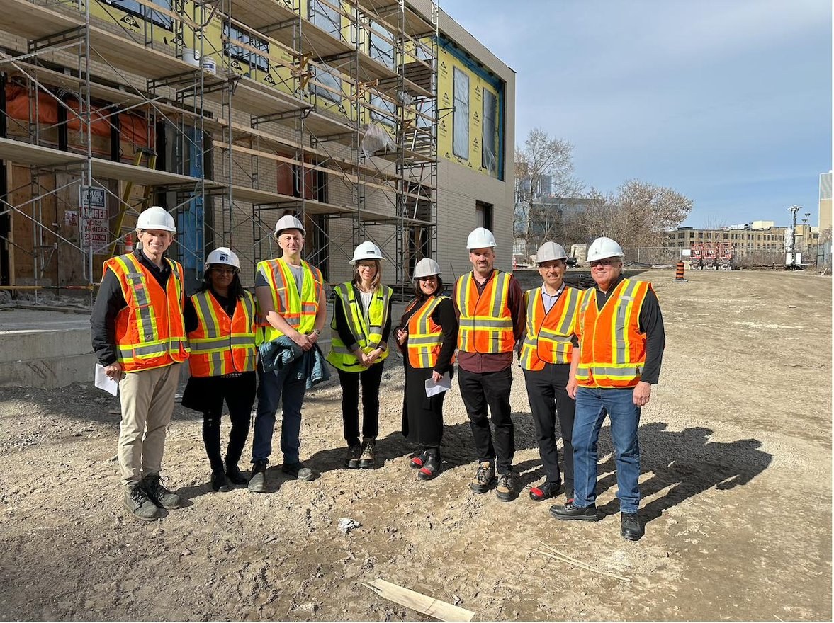 Site visit to Kitchener's Innovation Arena during construction