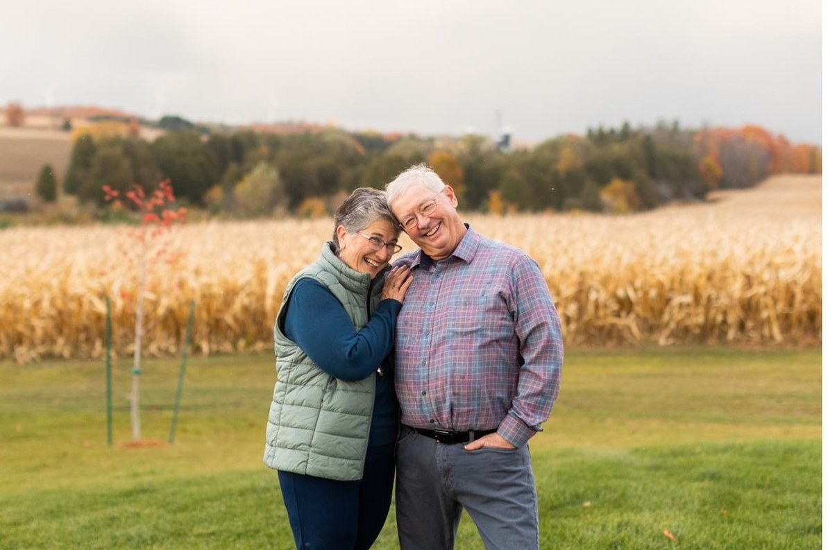 Judy and Jim Coffey laughing