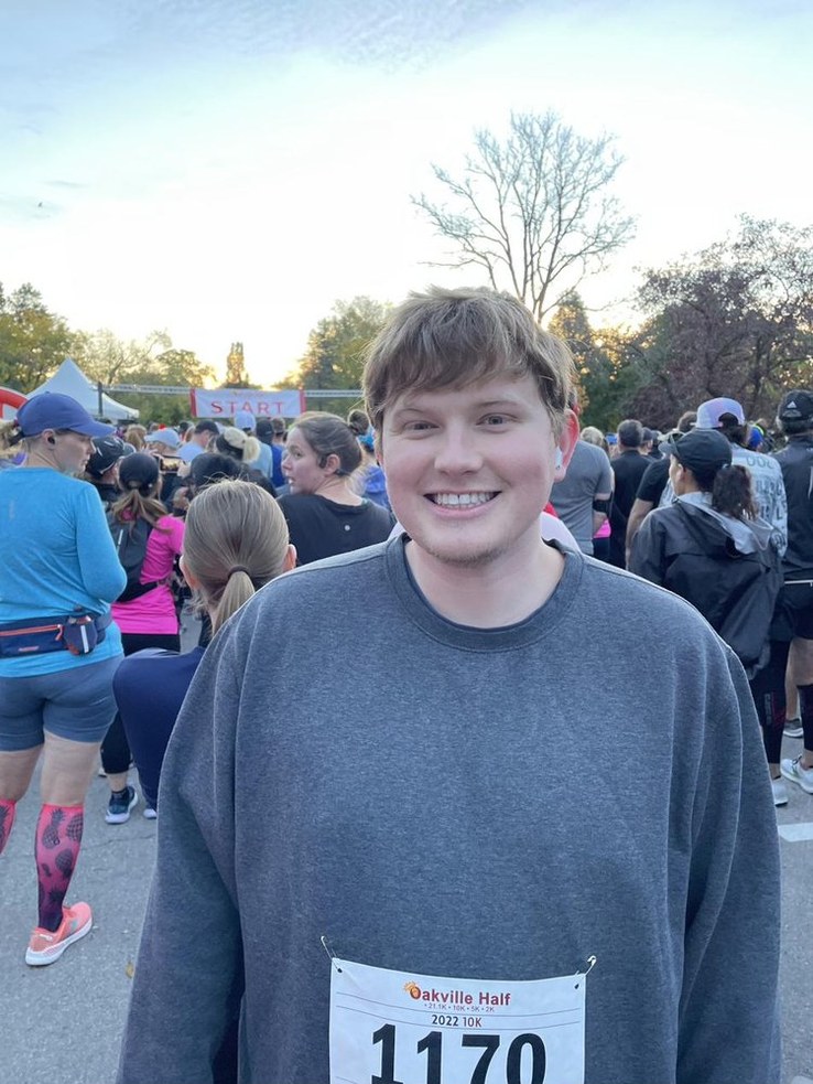 Kyle at a race, 2022
